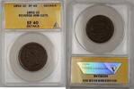 USA Large Cent Braided Hair Coin ANACS EF-40 Details Reverse Rim Cuts -