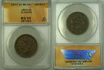 USA Large Cent Braided Hair 1c ANACS MS-60 Details RJS -