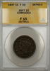 USA Large Cent 1847 Braided Hair  1c Coin ANACS F-15 Details Corroded (A... 282.07 元 含税 ＋  178.30 元 运费