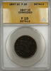USA Large Cent 1847 Braided Hair  1c Coin ANACS F-15 Details Corroded (B... 282.07 元 含税 ＋  178.30 元 运费
