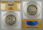 USA Half Dollar 1938-D Walking Liberty 50C ANACS F-15 Details Damaged (6A) -