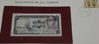 Banknoten The Gambia One Dalasi Banknote Crisp Uncirculated in Stamped Envelope -