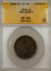 USA Large Cent 1c Coin ANACS EF 40 Details Rim-Bumps -
