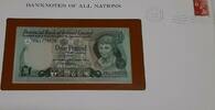 Banknoten Pound Ireland One Banknote Crisp Uncirculated in Stamped Envelope -