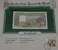 Banknoten 500 Francs Ivory Coast Banknote Crisp Uncirculated in Stamped Info Card -