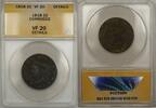USA Cent Coronet Head One 1C ANACS VF 20 Details Corroded A -