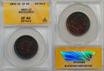 USA Large Cent 1c Coin ANACS EF 45 Details Recolored -