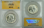 USA Half Dollar Cleveland Silver Commemorative Coin ANACS MS 62 (Better Coin) -