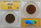 USA Large Cent 1c Coin ANACS EF 40 Details Corroded (A) -