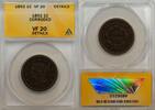 USA Large Cent 1852 1c Coin ANACS VF 20 Details Corroded VF 20 Details C... 282.07 元 含税 ＋  178.30 元 运费