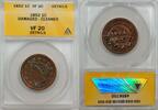USA Large Cent 1852 1c Coin ANACS VF 20 Details Damaged-Cleaned VF 20 De... 282.07 元 含税 ＋  178.30 元 运费