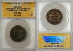 USA Braided Hair 1C Coin ANACS VF 30 Details Corroded Glue Res Damaged Cleaned -