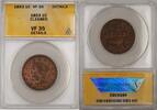 USA Large Cent Braided Hair 1C Coin ANACS VF 35 Details Cleaned -