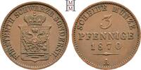 SCHWARZBURG-SONDERSHAUSEN 3 Pfennige Günther Friedrich Karl II., 1839-1880. -