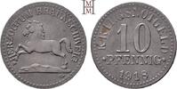 NOTMÜNZEN 10 Pfennig Staatliches Notgeld Herzogtum Braunschweig -