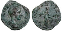 Gordianus III. (238-244) AE Sesterz Rom, ABUNDANTIA mit Füllhorn -
