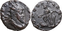 Aureolus USURPATOR (268-269) Æ Antoninian Mediolanum, CONCORDIA mit Ruder und Patera an Prora. -