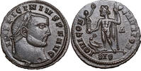 Licinius I. (308-324) Æ Follis Siscia, JUPITER mit Victoriola und Zepter, Adler mit Kranz -