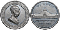 Franz Joseph I. (1848-1916) 'BRITANNIA'-Legierung Medaille von Anton Scharff. Auf die Wiener Weltausstellung 1873. Die Rotunde -