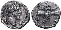 Antonius Pius (138-161) AR Denar Rom, HANDSCHLAG vor Caduceus und Ähren. -