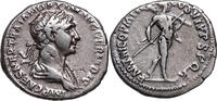 Trajan (98-117) AR Denar Rom, MARS mit Speer und Tropaeum. -