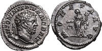Caracalla (198-217) AR Denar Rom, MONETA mit Waage und Füllhorn. Feine Patina! -