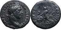 Trajan (98-117) AE As Rom, 101/102. VIKTORIA schreitet mit Globus. -