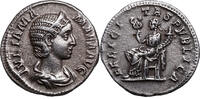 Julia Mamaea (222-235) AR Denar Rom, 230. Felicitas thront, hält Füllhorn und Caduceus. Top! -