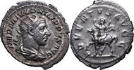 Philippus I. Arabs (244-249) AR Antoninian Rom. KAISER zu Pferd. Attraktiver Kopf! -
