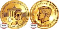 BRD Medaille - John F. Kennedy - Ich bin ein Berliner - vergoldet -