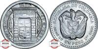 KOLUMBIEN 1 Peso KM 216 - 200 Jahre Münzstätte Bogota -