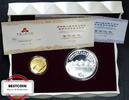 CHINA 100 und 10 Yuan Außergewöhnliches Set zu den Shenzhen Summer Games in Gold und Silber -