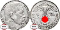 DRITTE REICH 2 Reichsmark J 366 - Paul von Hindenburg -
