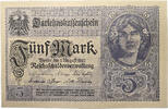 Deutschland 5 Mark Reichsschuldenverwaltung 5 Mark 01.08.1917 KN 15069757 -