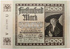 Deutschland 5000 Mark Reichsschuldenverwaltung 5000 Mark 02.12.1922 KN 037299 -