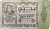 WEIMAR 50000 Mark Reichsbank 50000 Mark 19.11.1922 KN 08473916 -