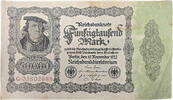 WEIMAR 50000 Mark Reichsbank 50000 Mark 19.11.1922 KN 08473916 -