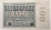 Deutschland 100 Mark DEUTSCHE Reichsbank 100 Mark 01.10.1923 KN 08692822 -