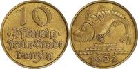 DANZIG 10 Pfennig J D13 - Ausgabe des Freistaates Danzig -