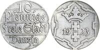 DANZIG 10 Pfennig J D5 - Ausgabe des Freistaates Danzig -