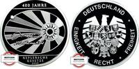BRD Medaille - 400 Jahre Keplersche Gesetze - versilbert - gekapselt -