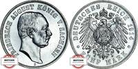 SACHSEN 5 Mark J 136 - geprägt unter König Friedrich August III. -