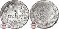 KAISERREICH 1/2 Mark J 16 - Kursmünze aus dem Kaiserreich -