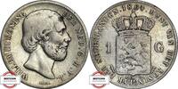NIEDERLANDE 1 Gulden KM 91 - geprägt unter Wilhelm III. -
