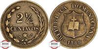 DOMINIKANISCHE REPUBLIK 2 1/2 Centavos 1888 KM 7.4 - Kursmünze, wurde nu... 324.65 元 含税 ＋  83.67 元 运费