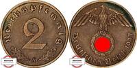 DRITTE REICH 2 PFENNIG J 362- Kursmünze -