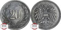 ÖSTERREICH 20 Heller KM 2826 - wurde nur 1916 bis 1918 geprägt -