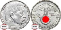 DRITTE REICH 2 Reichsmark J 366 - Paul von Hindenburg -