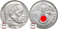 DRITTE REICH 2 Reichsmark J 366 - Paul von Hindenburg -