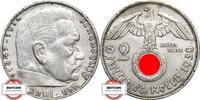 DRITTE REICH 2 Reichsmark J 366 - Paul von Hindenburg -